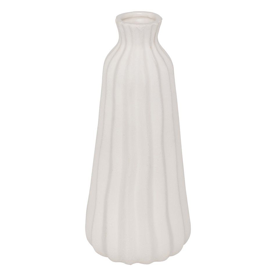 Vase Fernand BLC, ceramic, white, H30cm, D13cm