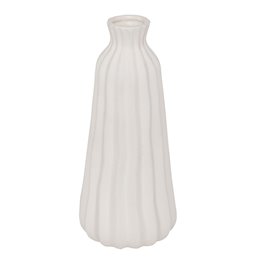 Vase Fernand BLC, ceramic, white, H30cm, D13cm