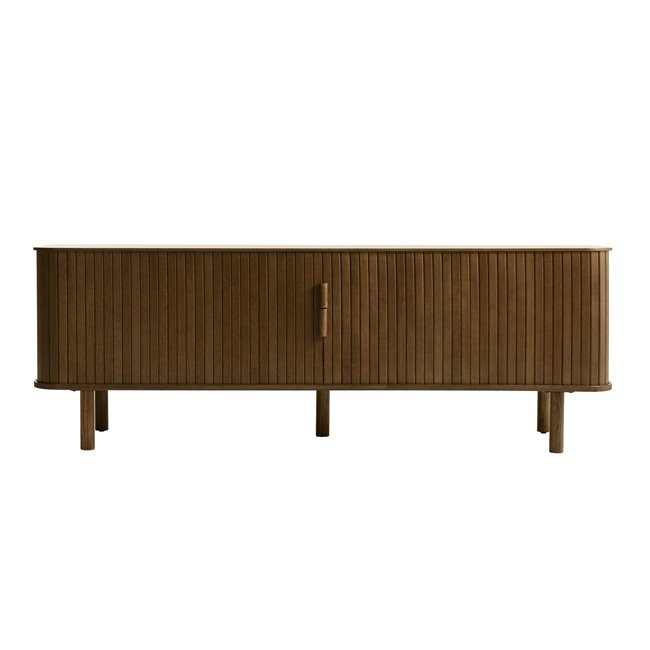 TV table Unkavo, smoked oak color, oak veneer/MDF, H55.5x160x40cm