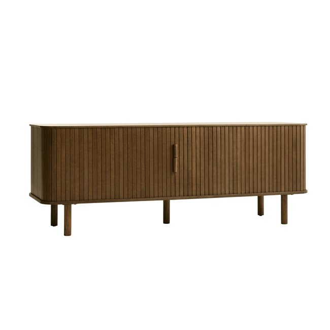 TV table Unkavo, smoked oak color, oak veneer/MDF, H55.5x160x40cm