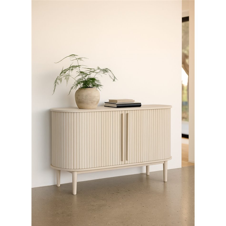 Буфет Umeta, цвет белого дуба, MDF/дубовый шпон, H76x140x45см