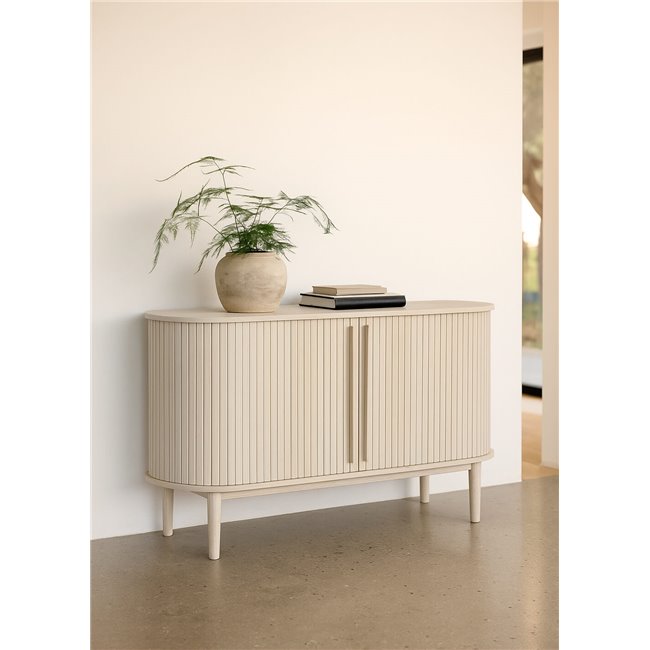 Буфет Umeta, цвет белого дуба, MDF/дубовый шпон, H76x140x45см