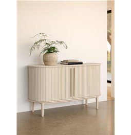 Буфет Umeta, цвет белого дуба, MDF/дубовый шпон, H76x140x45см