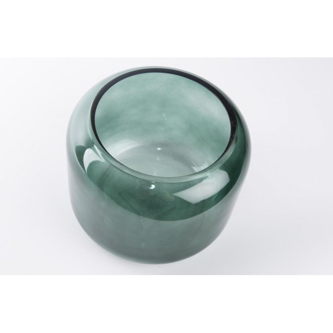 Candle holder Windlight  Leona, glass,  H19cm, D14