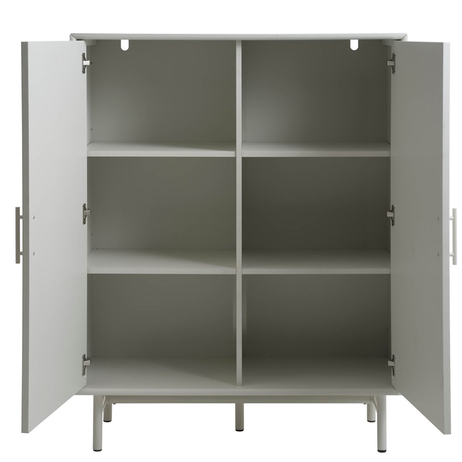 Шкаф Unalma, белый, MDF/металл, H125x40x100см