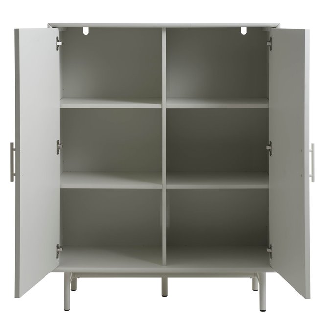 Шкаф Unalma, белый, MDF/металл, H125x40x100см