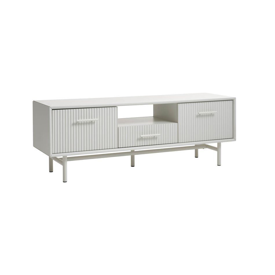 TV table Unalma, grey, MDF/metal, H50x45x140cm