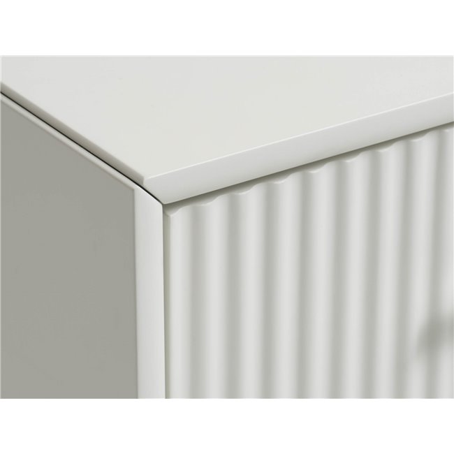 TV table Unalma, grey, MDF/metal, H50x45x140cm