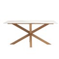 Dining table Uravelo, natural/beige, oak wood, H75.5x160x90cm