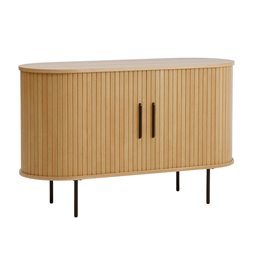 Буфет Nola, натурального цвета, металл/дубовый шпон/MDF, H76х120х45см