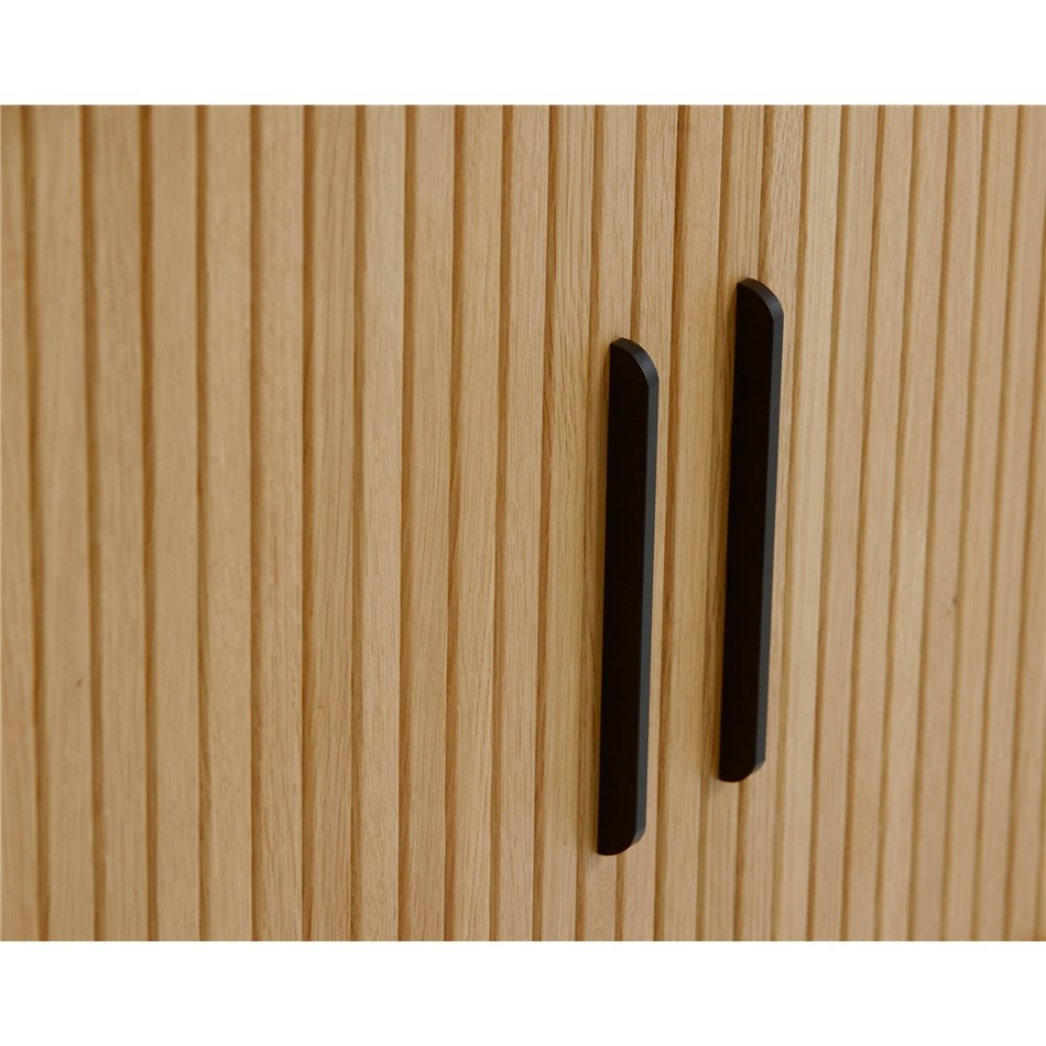 Буфет Nola, натурального цвета, металл/дубовый шпон/MDF, H76х120х45см