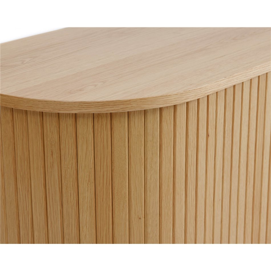 Буфет Nola, натурального цвета, металл/дубовый шпон/MDF, H76х120х45см