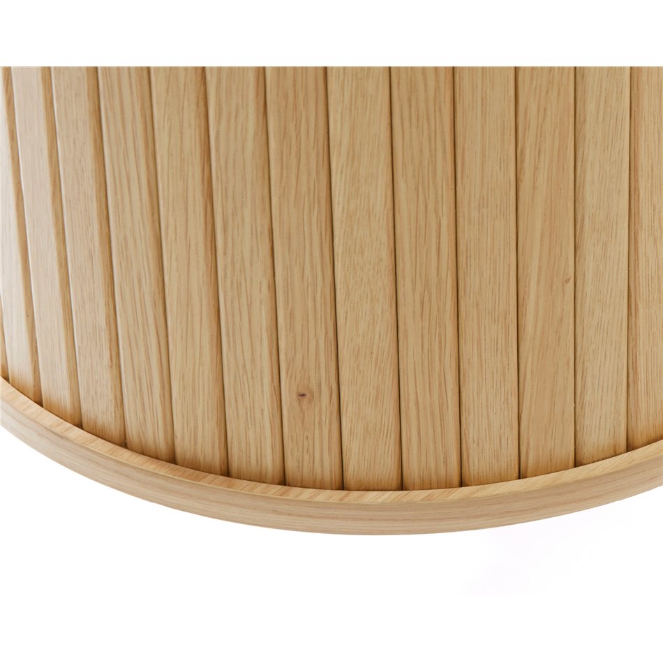 Буфет Nola, натурального цвета, металл/дубовый шпон/MDF, H76х120х45см