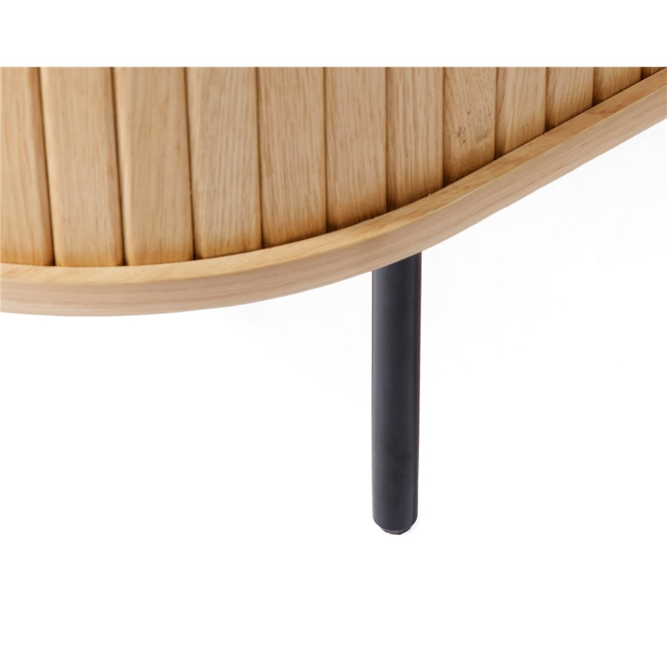 Буфет Nola, натурального цвета, металл/дубовый шпон/MDF, H76х120х45см