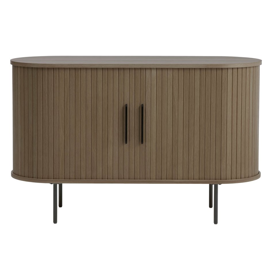 Буфет Nola, металл/тёмно тонированный шпон дуба/MDF, H76х120х45см