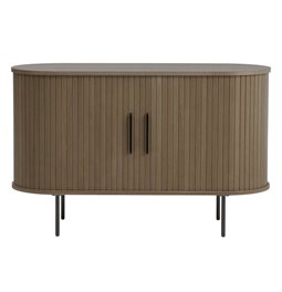 Буфет Nola, металл/тёмно тонированный шпон дуба/MDF, H76х120х45см