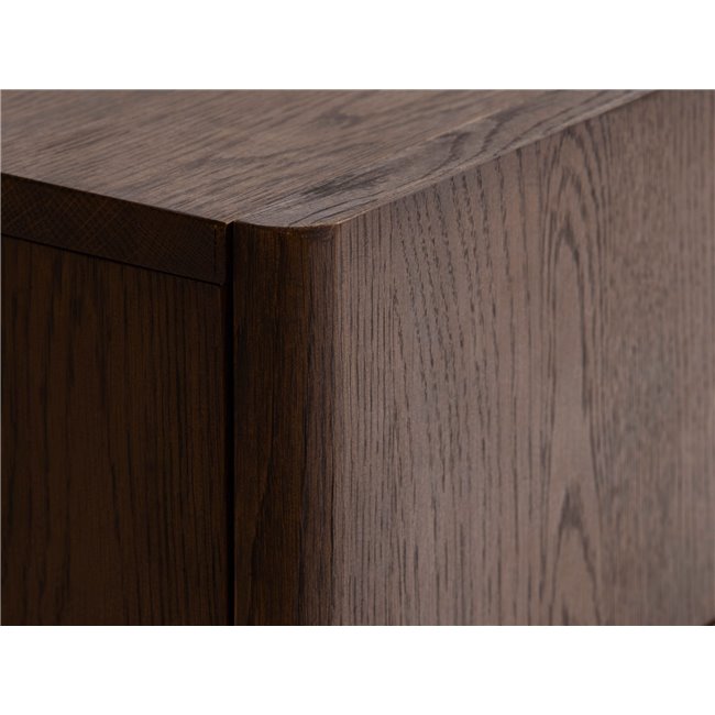 Буфет Unarun, цвет эспрессо, MDF/дубовый шпон/массив дуба, H73x160x45.5см