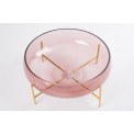 Decorative bowl  Izana, glass, H15cm D30cm