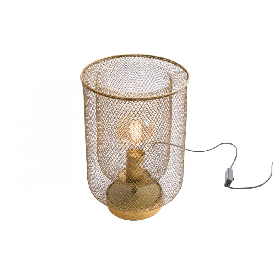 Настольная лампа Campos antique gold, E27 40W, H35cm D22cm