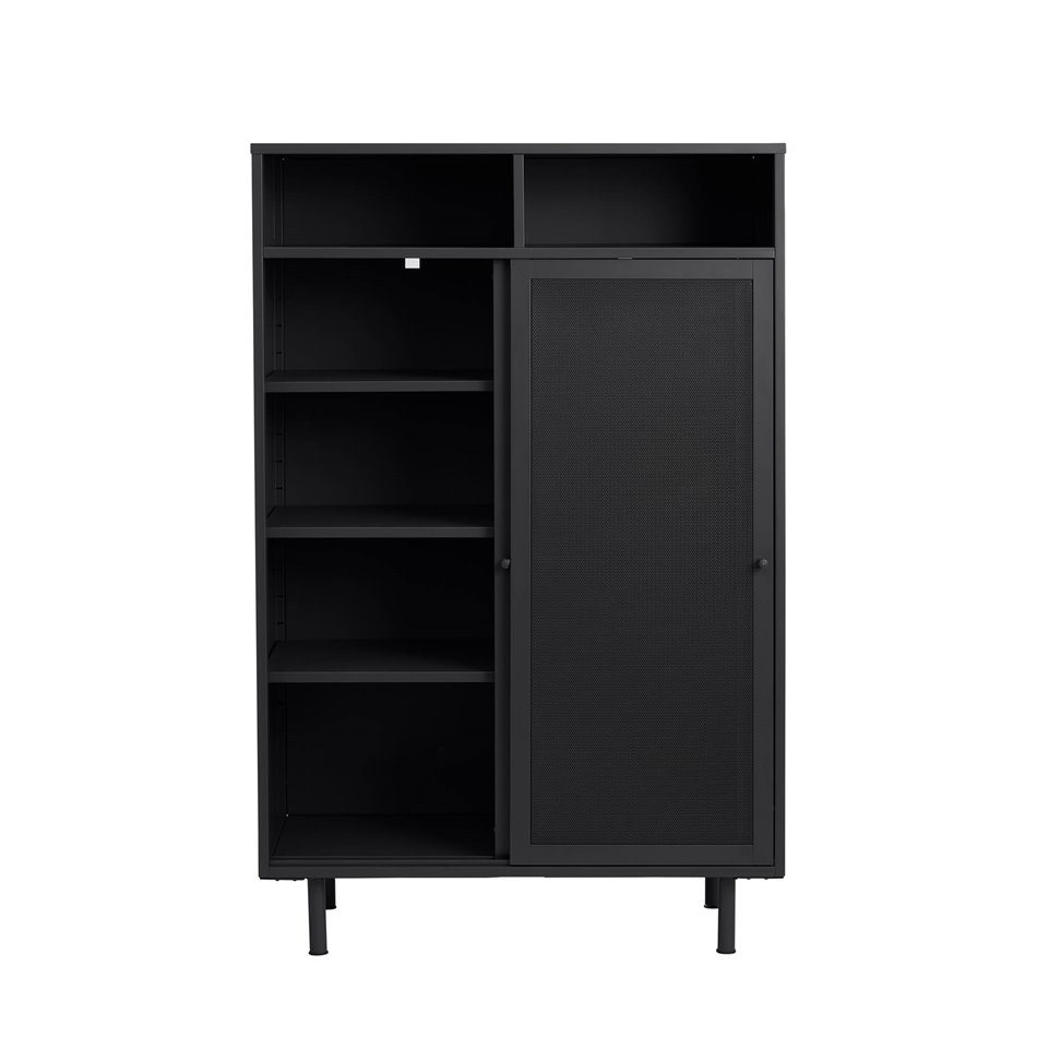 Шкаф Uvep, черный, сталь, H140х90х40см