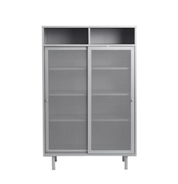 Шкаф Uvep, серый, сталь, H140х90х40см