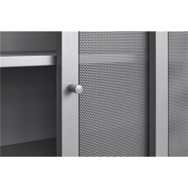 Шкаф Uvep, серый, сталь, H140х90х40см