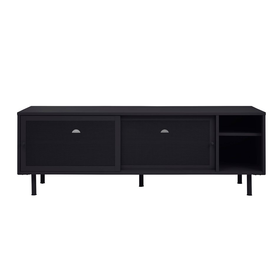 TV table Uvep, black, steel, H55x160x45cm