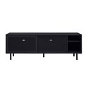 TV table Uvep, black, steel, H55x160x45cm
