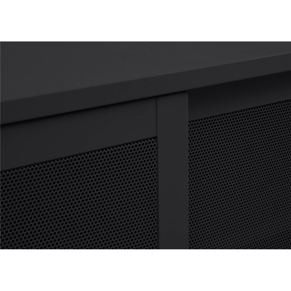 TV table Uvep, black, steel, H55x160x45cm