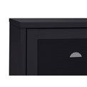 TV table Uvep, black, steel, H55x160x45cm