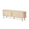 TV table Umeta, white pigmented oak color, MDF/oak veneer, H55.5x180x40cm