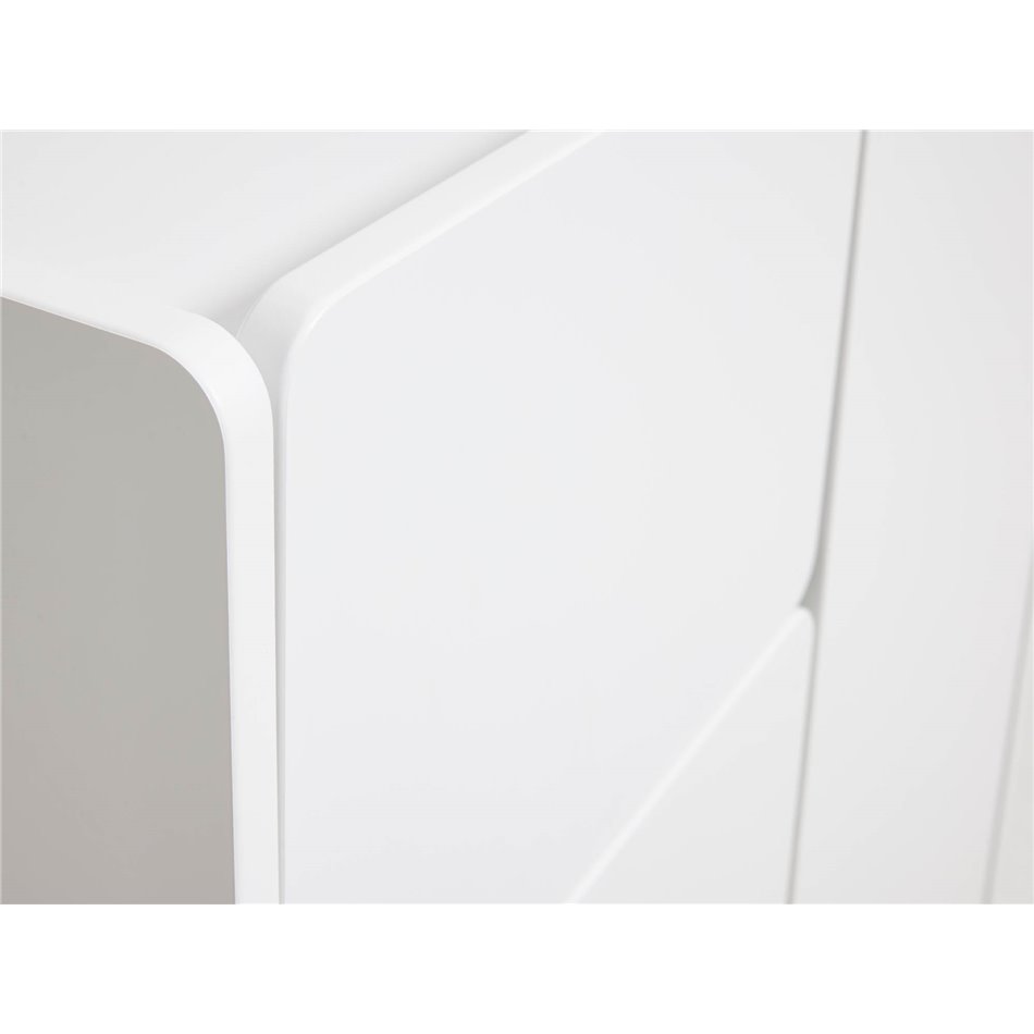 Cabinet Unbera, white, MDF, H100x80x40cm