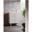 Cabinet Unbera, white, MDF, H100x80x40cm