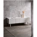 TV table Unbera, white, MDF, H55x160x45cm