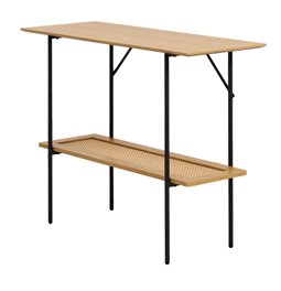 Coffee table Usakola, natural color, MDF/metal, H75x100x37cm