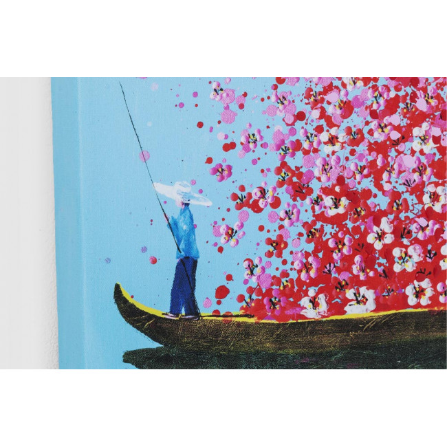 Картины на холсте Touched Flower Boat, 100x80cm