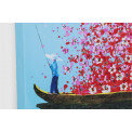Canvas Art Touched Flower Boat, 100x80cm