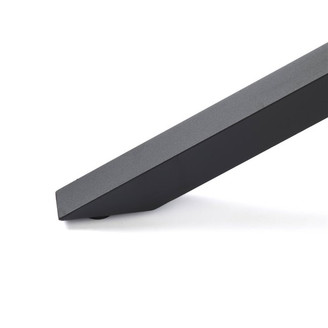 Dining table Uncesura, natural/black, MDF/metal, H75x160x90cm