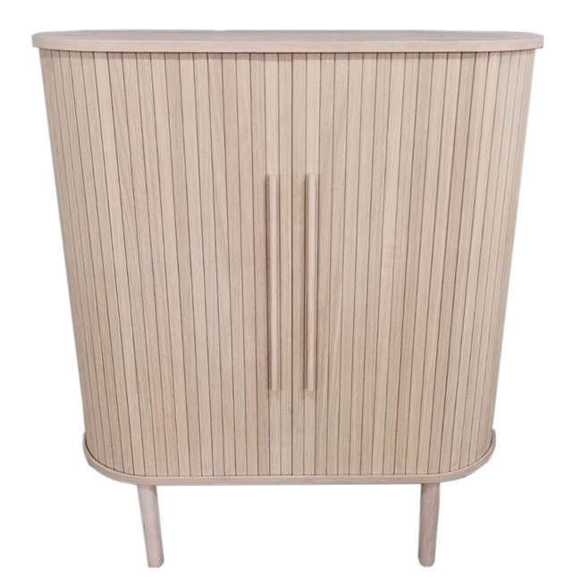 Cabinet Umeta, natural color, MDF/oak veneer, H118x40x100cm