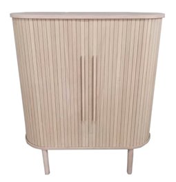 Cabinet Umeta, natural color, MDF/oak veneer, H118x40x100cm