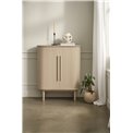 Cabinet Umeta, natural color, MDF/oak veneer, H118x40x100cm