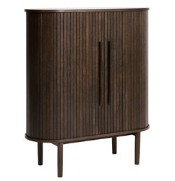 Cabinet Umeta, smoked oak color, MDF/oak veneer, H118x100x40cm