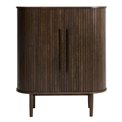 Cabinet Umeta, smoked oak color, MDF/oak veneer, H118x100x40cm