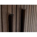 Cabinet Umeta, smoked oak color, MDF/oak veneer, H118x100x40cm