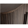 Cabinet Umeta, smoked oak color, MDF/oak veneer, H118x100x40cm