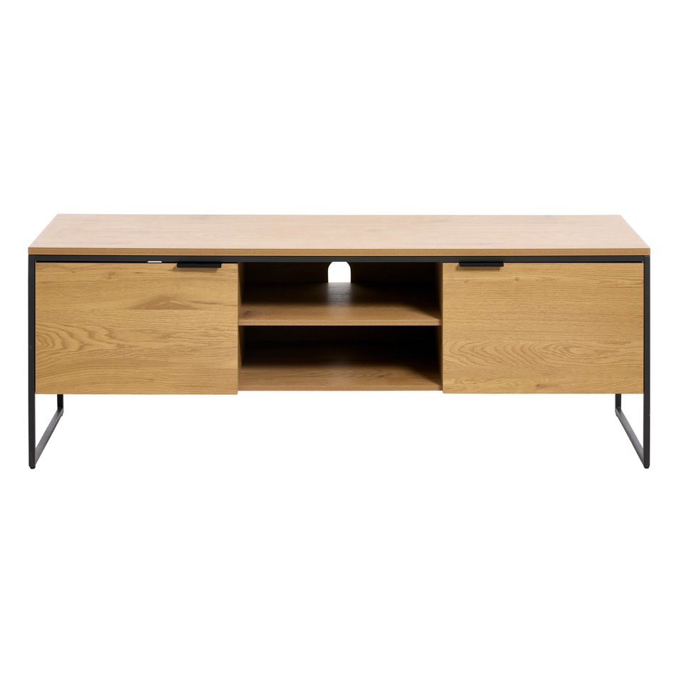 TV table Uncesura, natural color, MDF/metal, H55x155x45cm