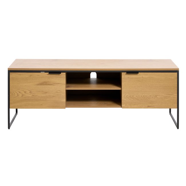 TV table Uncesura, natural color, MDF/metal, H55x155x45cm
