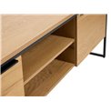TV table Uncesura, natural color, MDF/metal, H55x155x45cm