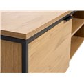 TV table Uncesura, natural color, MDF/metal, H55x155x45cm