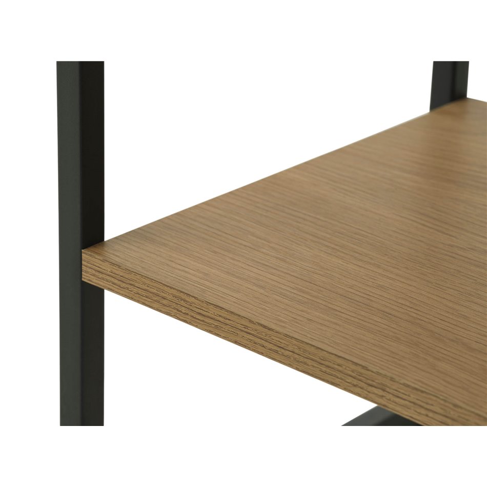 Side table Uncesura, natural/black, MDF/metal, H60x40x30cm